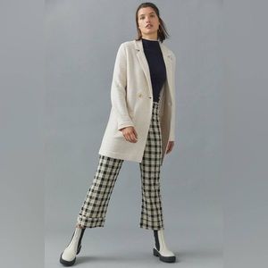 Anthropologie Cream Sanctuary Knit Longline Blazer